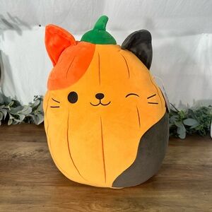 Cute Pumpkin Cat Plush Toy